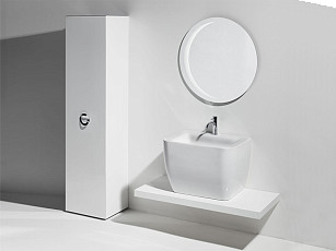 Пенал подвесной SIMAS HENGES HEM03 bianco/chromo