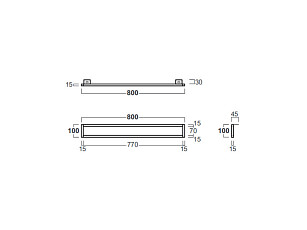 Полотенцедержатель фронтальный для раковины СИМАС / SIMAS Аджайл / AGILE AGF81