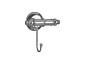 Крючок SIMAS VICTORIA ACCESSORI 260204 Cr