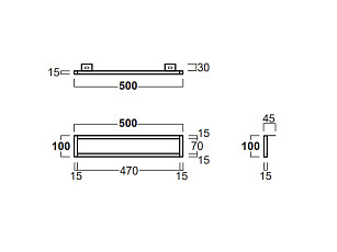 Полотенцедержатель для раковины фронтальный SIMAS AGILE AGF51 Полотенцедержатель для раковины фронтальный SIMAS AGILE AGF51