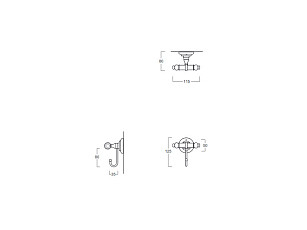 Крючок SIMAS VICTORIA ACCESSORI 260204 Cr
