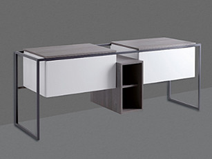 Металлическая структура с ящиком SIMAS SHARP FM 2 grey