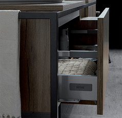 Металлическая структура с ящиком SIMAS SHARP FM 2 grey