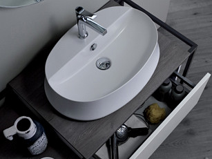 Металлическая структура с ящиком SIMAS SHARP FM 2 grey